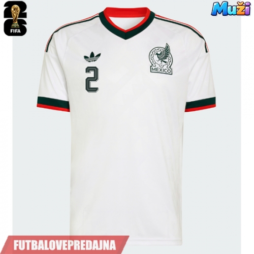 Lacne Muži Futbalové dres Mexiko Jorge Sanchez #2 MS 2026 Krátky Rukáv - Preč